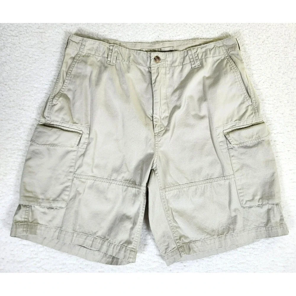 Polo Ralph Lauren Relaxed Fit Cargo Shorts Men's Size 36 Beige Cotton